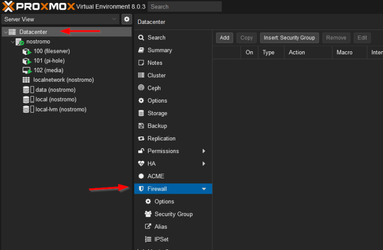 Proxmox Firewall – Natural Born Coder